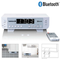 FM-keitti&ouml;radio Bluetooth&reg; LED-valaistuksella ja ajastimella Valkoinen