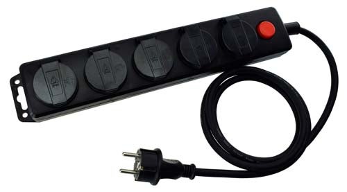 Harju Jatkojohto 5-osainen 3m IP 44, valokytkin