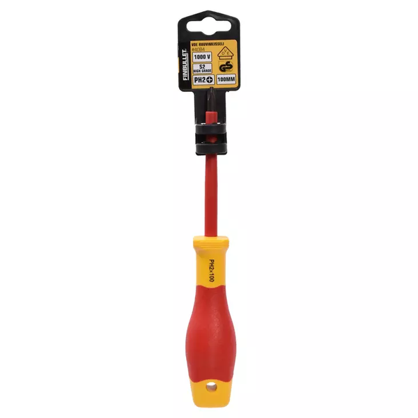 Ruuvimeisseli VDE PH2x100mm S2 eristetty