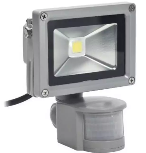 LED Valonheitin 12V 10w 900lm 4000K liiketunnistimella