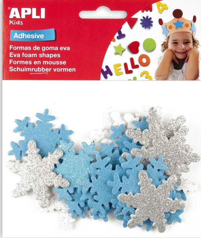 Softiskuvio Apli lumihiutaleet 22kpl lajitelma