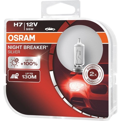 Osram Night Breaker Silver 12V H7 polttimo 55W HCB-2 (pari)