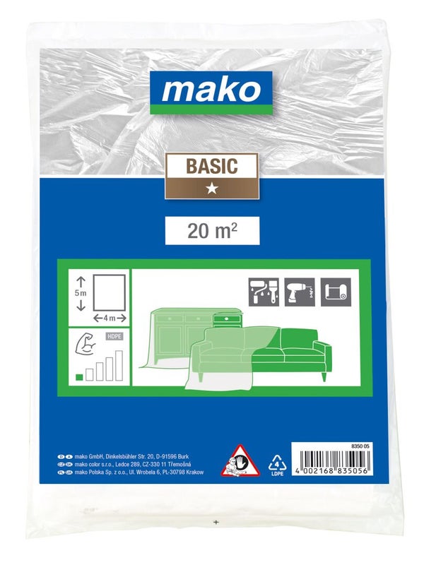 Mako Remontoijan suojamuovi 4 x 5 m