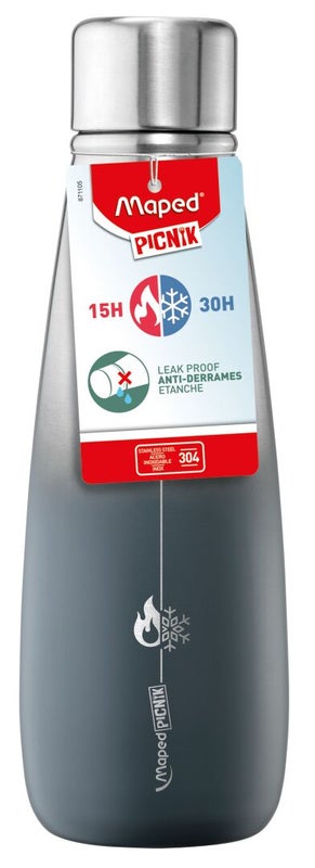 Termospullo Maped Concept 500ml ter&auml;s harmaa