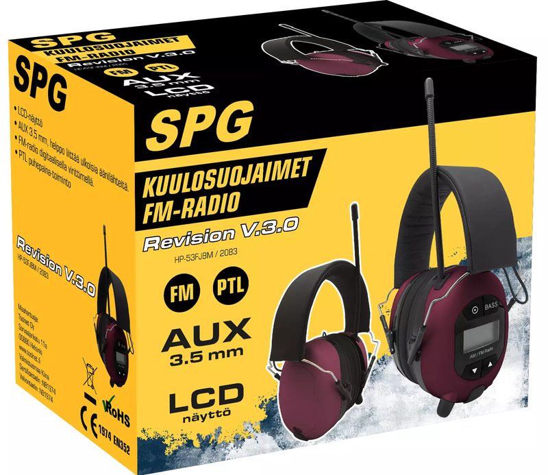 SPG Digitaalinen radiokuulosuojain