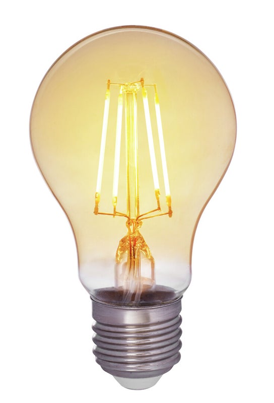 Airam Amber led-lamppu vakiokupu E27 2200K 360lm lasikupu himmennett&auml;v&auml;